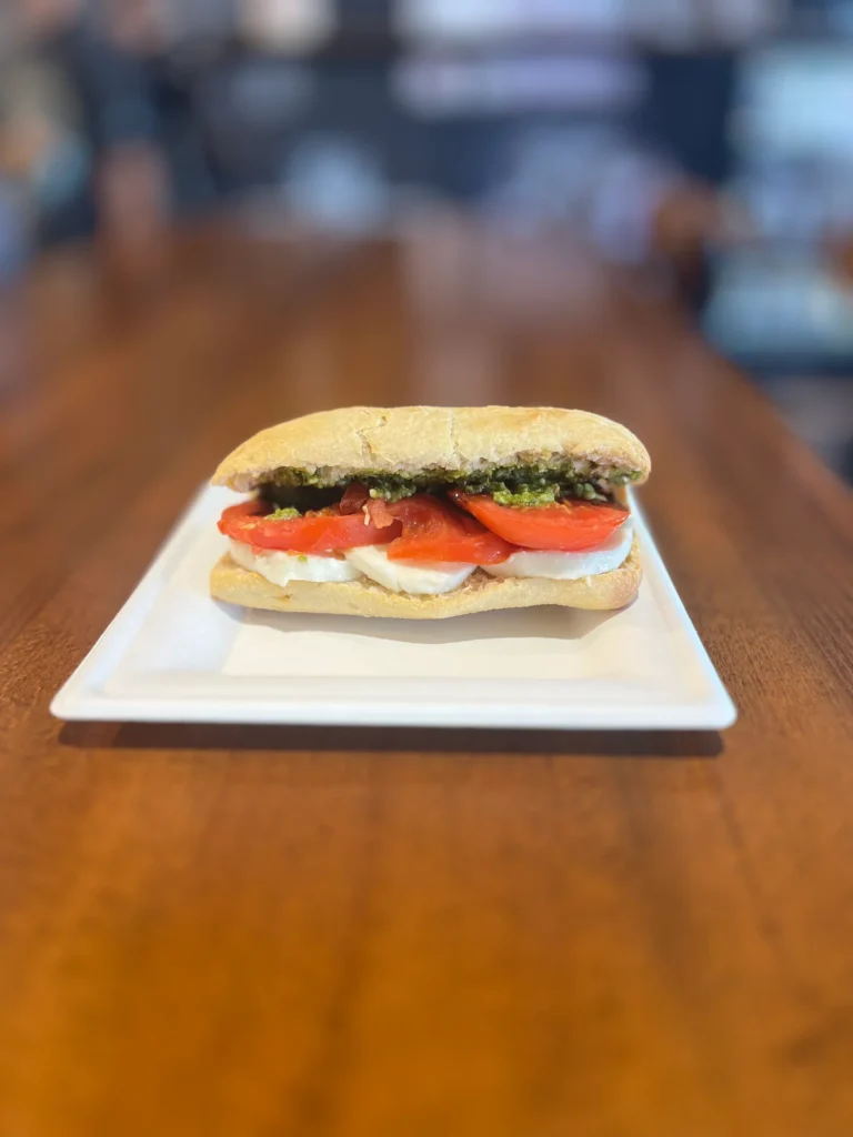 club sandwich in a White Plate
